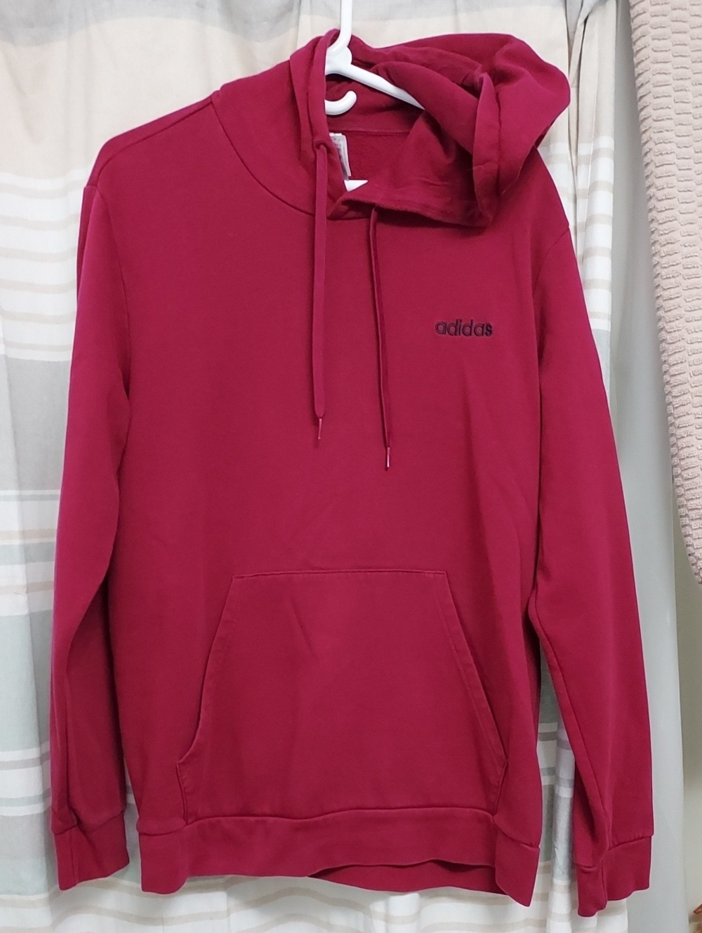 adidas Men's Crewneck Hoodie Magenta